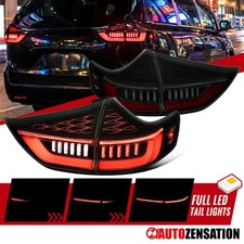 Fit 2015-2020 Toyota Sienna Smoke Black Sequential LED Tail Lights Brake Lamps