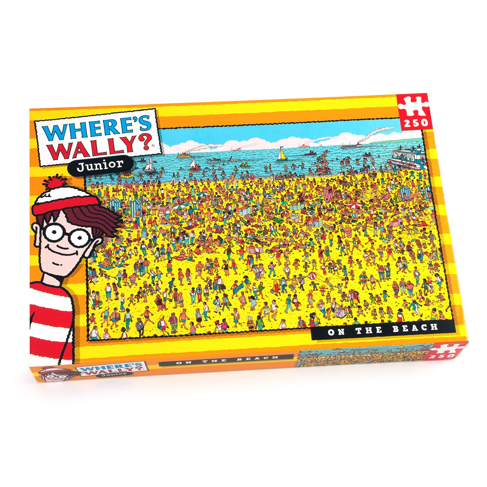 Paul Lamond Wheres Wally Beach Puzzle 250-Piece Red and White 3290₽