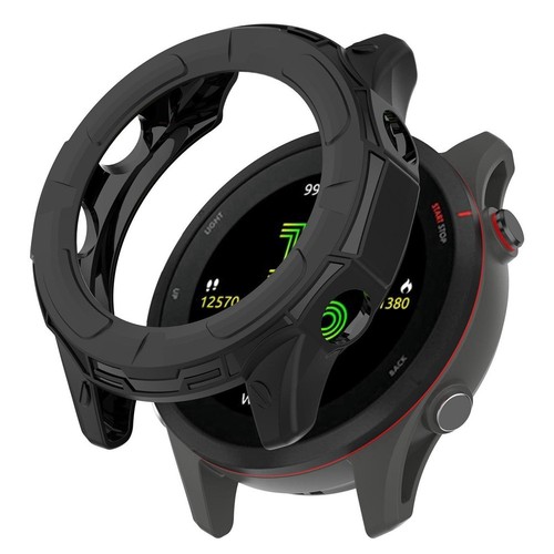 Watch Case for Forerunner 955 TPU Bumper Cover Semi-Pack Case Black S7M93622 - Zdjęcie 2 z 6