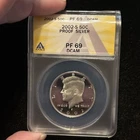 2002 -s Kennedy Half Dollar Proof Silver Anacs Pf69 DCAM 50c United States