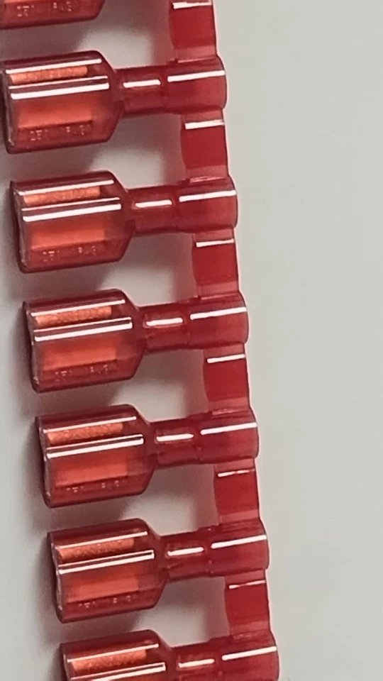 NEW≈ 1.5K RL PANDUIT DNF18-250FIB-3K 0.250" QC F 18-22 AWG Crimp Con Fully Insul - Image 3 of 4