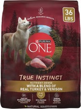 True Instinct W/ A Blend Of Real Turkey  Venison Dry Dog Food 36 lb. Bag