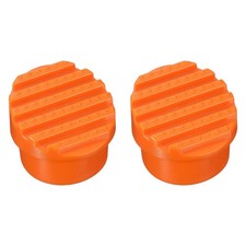 Ladder Non Slip Feet Mat 47mm ID 2Pcs , Rubber Round Step Ladder Foot, Orange
