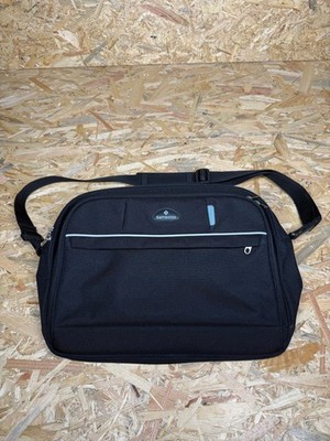 Samsonite Umhängetasche schwarz Tasche Laptop verstellbarer Riemen Reißverschlussfach