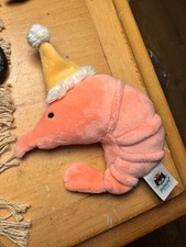 Jellycat London Celebration Crustacean shrimp with Yellow Hat Soft Toy