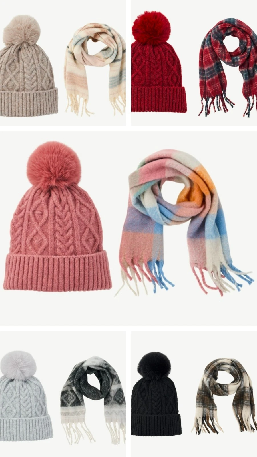 Natural Reflections Fringe Scarf and Beanie NWT OSFM