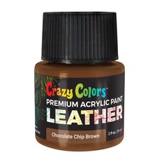Chocolate Chip Brown Acrylic Leather Shoe Paint, 2 oz - Sneakers, Jackets, Bags