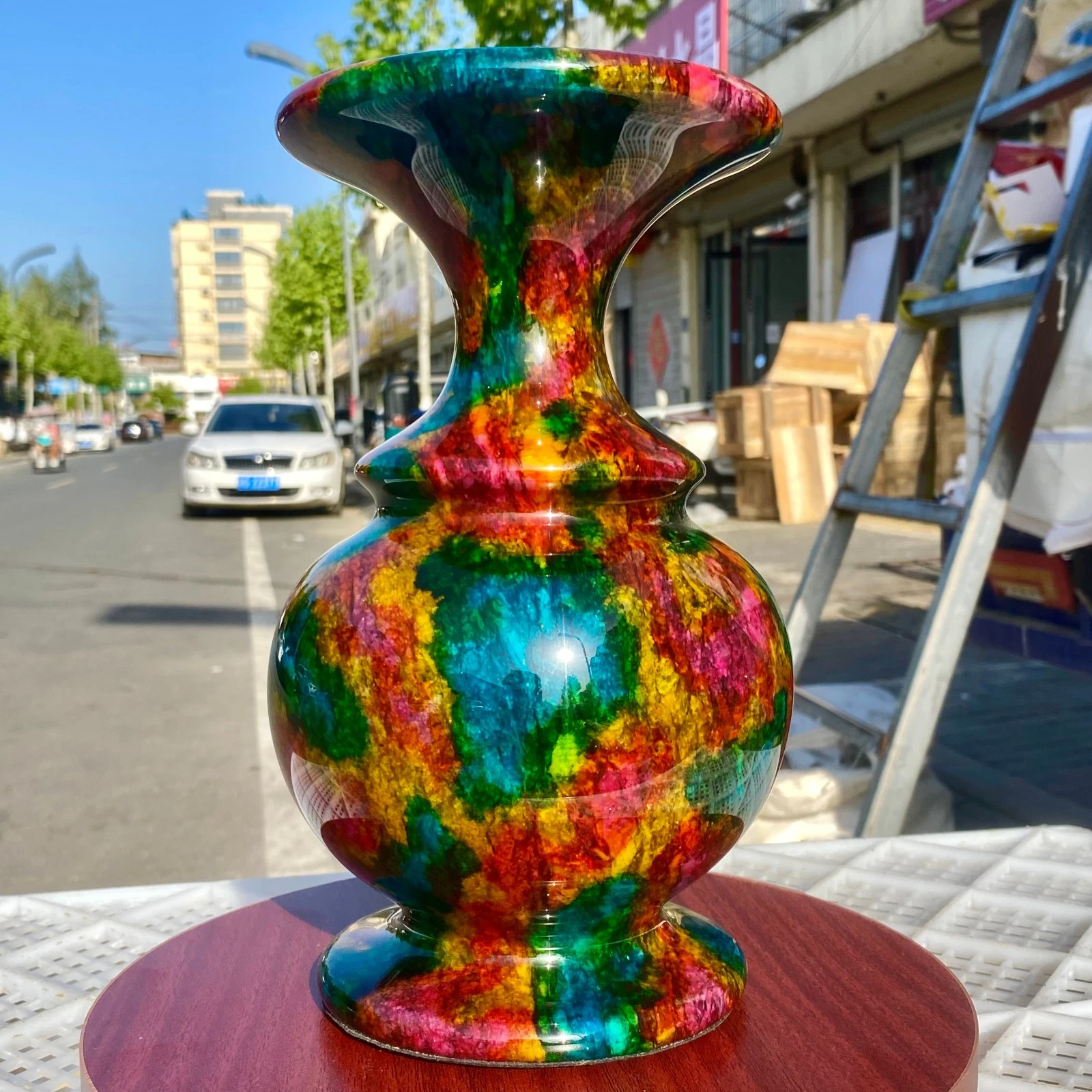 9.03LB Natural "Seven Colors Jade" Crystal Quartz Vase Specimen Collection
Opens in a new window or