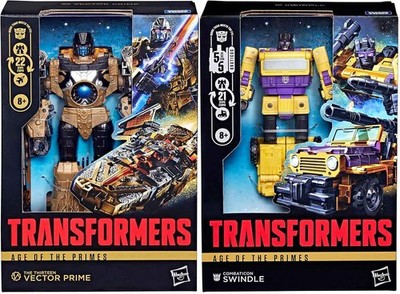 Transformers Age Of The Primes 7'' Figure Voyager Class (Swindle & Vector Prime)