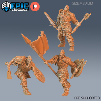Viking Invader | Norse Raider Warrior | Resin Tabletop RPG Figur | 25mm Base