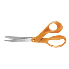 8 Inch Original Orange Handled Scissors for Adults, Sharp Blades, Comfort Grip