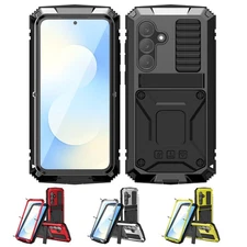 Heavy Duty Shockproof Metal Stand Case Cover for Samsung Galaxy S25 FE (2025)