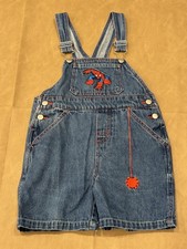 Vintage Spider-Man Denim Jeans Overalls Boys Size 4T Web Spidey  Friends Y2K