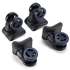 4 &times; Ersatz Gep&auml;ck Rollen R&auml;der Lenkrolle Schwenkr&auml;der mit Gegenplatte f&uuml;r Koffer