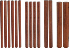 OLYCRFAT 14 Pcs 4 Size Walnut Dowel Rods 6 Inch Length Round - Walnut Wood