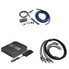 Kicker LX500.4 , Amp Install Kit , 4-Channel Amplifier - 4x125 Watts Full Ran...