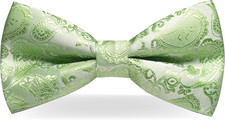 Mens Pre-tied Paisley Bow Tie for Wedding Party Adjustable Bowties