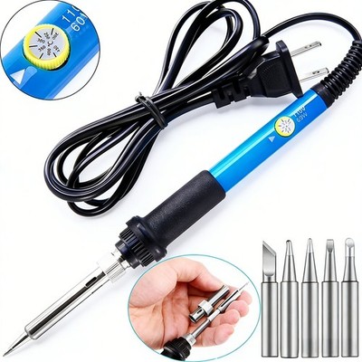 Soldering Iron Electric Gun Adjustable Temperature 60W Welding Solder Wire