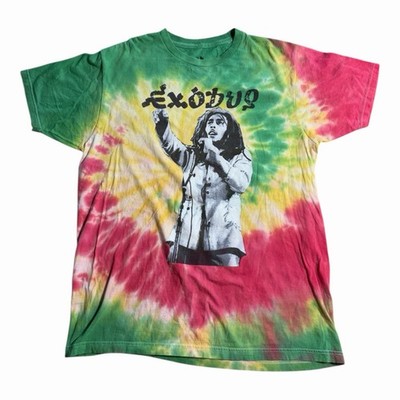 Vintage Bob Marley And The Wailers Tie Dye T  Shirt Size Zion Roots Wear Men s M