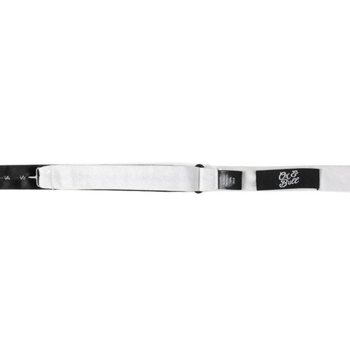 White Silk Self Bow Tie - Picture 4 of 10