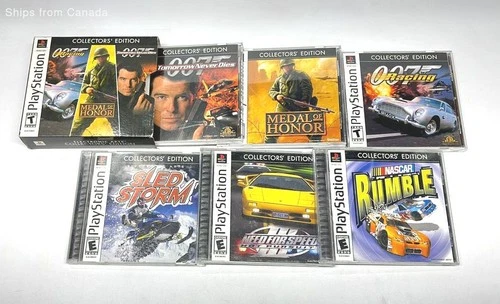 6 EA Collector's Edition Games - Racing & Action Packs - Sony PlayStation 1 PS1