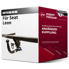 Für Seat Leon II Typ 1P1 (Auto Hak) Anhängerkupplung vertikal abnehmbar top
