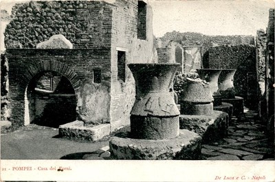 POMPEI, Casa dei Forni, De Luca e C., Napoli, Italia, Postcard