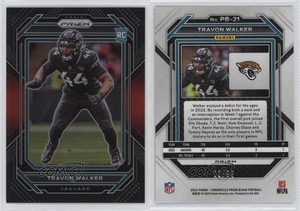 2022 Panini Chronicles Prizm Black Red /99 Travon Walker #PB-21 Rookie RC