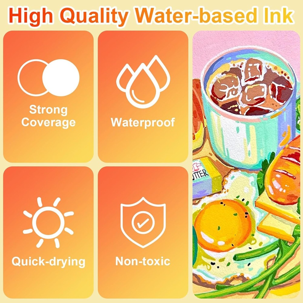 120Color Acrylic Paint Marker Pens Extra Fine Tip Rock Permanent Posca Metal Pen — image 8