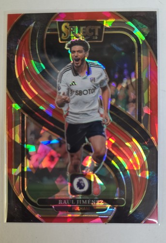 2024-25 Panini Select Premier League - Mezzanine Raul Jimenez #124 Red Ice Prizm