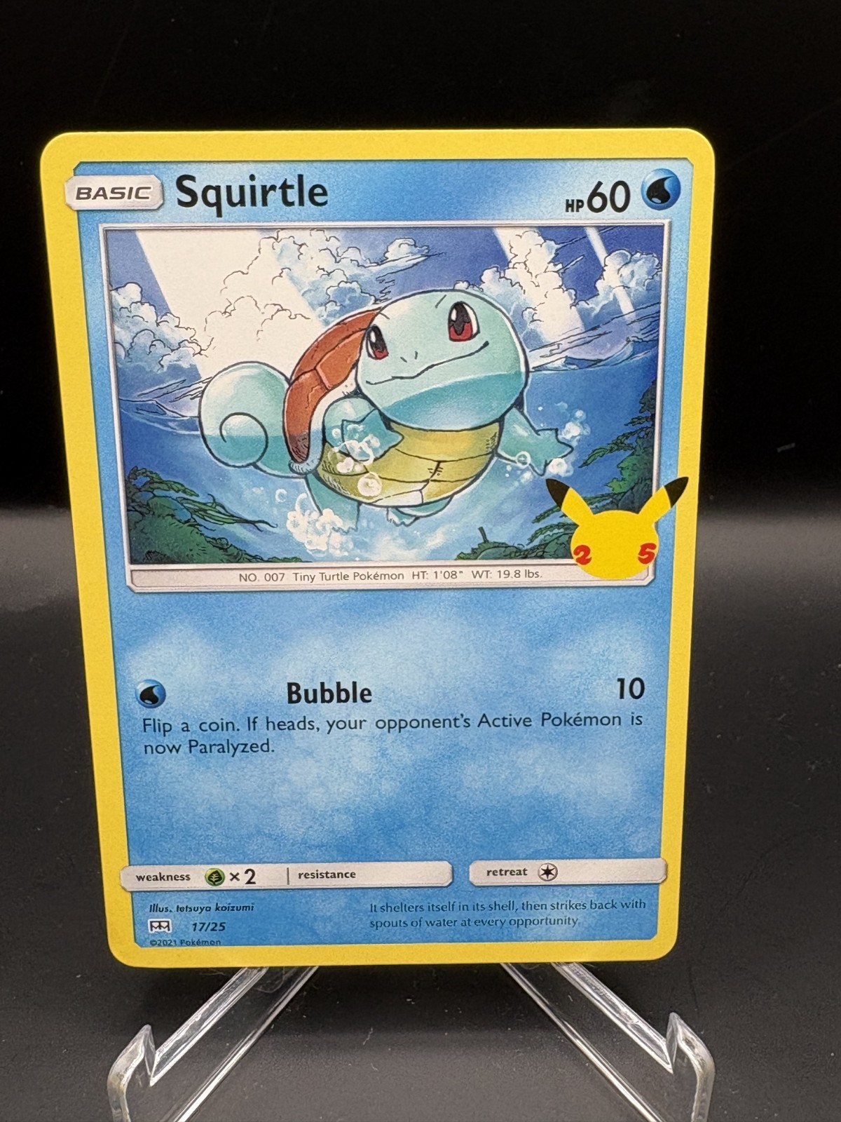 Squirtle 17/25 Promo Pokemon TCG McDonald's 25th Anniversary - NM