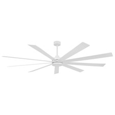 84" Ceiling Fan No Light, 6-Speed Noiseless Reversible DC Motor, 9 Blades Whi...