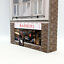 thumbnail 4  - Card Low Relief N Gauge Building &amp; Barber Shop 1/148 Scale model railway C59
