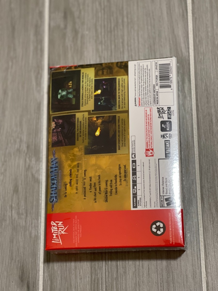 SWITCH LIMITED RUN #142: SHADOW MAN REMASTERED CLASSIC EDITION | eBay