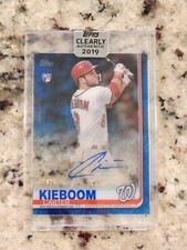 CARTER KIEBOOM 2019 Topps Clearly Authentic RC Rookie Auto Blue Autograph /25
