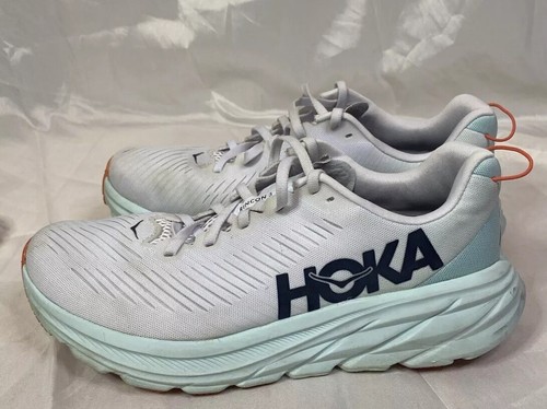 HOKA Donna Rincon 3 Vetro Bianco, Blu Taglia 9B Corsa/Camminata - Foto 3 di 7
