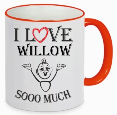 Kaffetasse I Love Willow so Much Kaffee Becher Tasse Liebe Rot 108843
