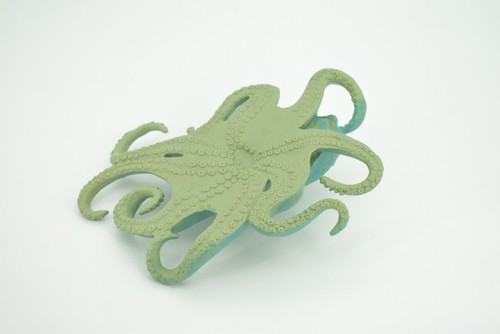 Oktopus Spielzeug blaue Oktopi, handbemalte realistische Hartgummifigur 5" CH284BB178 - Bild 7 von 10