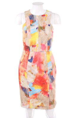 H&M Cocktail Dress Flowers D 34 multicolor