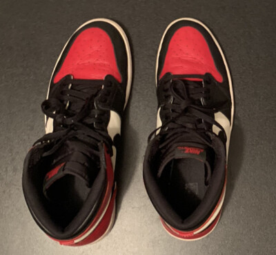 Nike Air Jordan 1 Retro High OG Bred Toe Men display picture 3