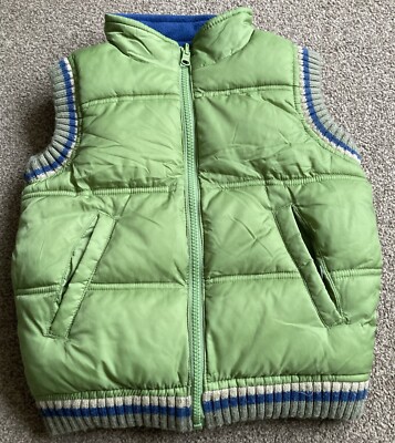 Winterweste Jungen grün/blau Wende, 2 verfügbar 1xAlter4/5 & 1x9-12 Monate TOP