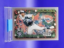 Ezequiel Tovar 2024 Topps Holiday Baseball Silver Glitter SP 🔥 Rockies