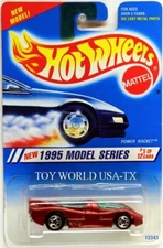 1995 Hot Wheels #347 New Model Series Power Rocket w/ 5 spoke wheels