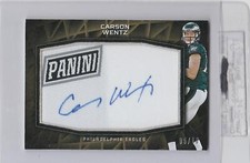 2016 PANINI NATIONAL CONVENTION VIP CARSON WENTZ ROOKIE RC PATCH AUTO #5/10 SP