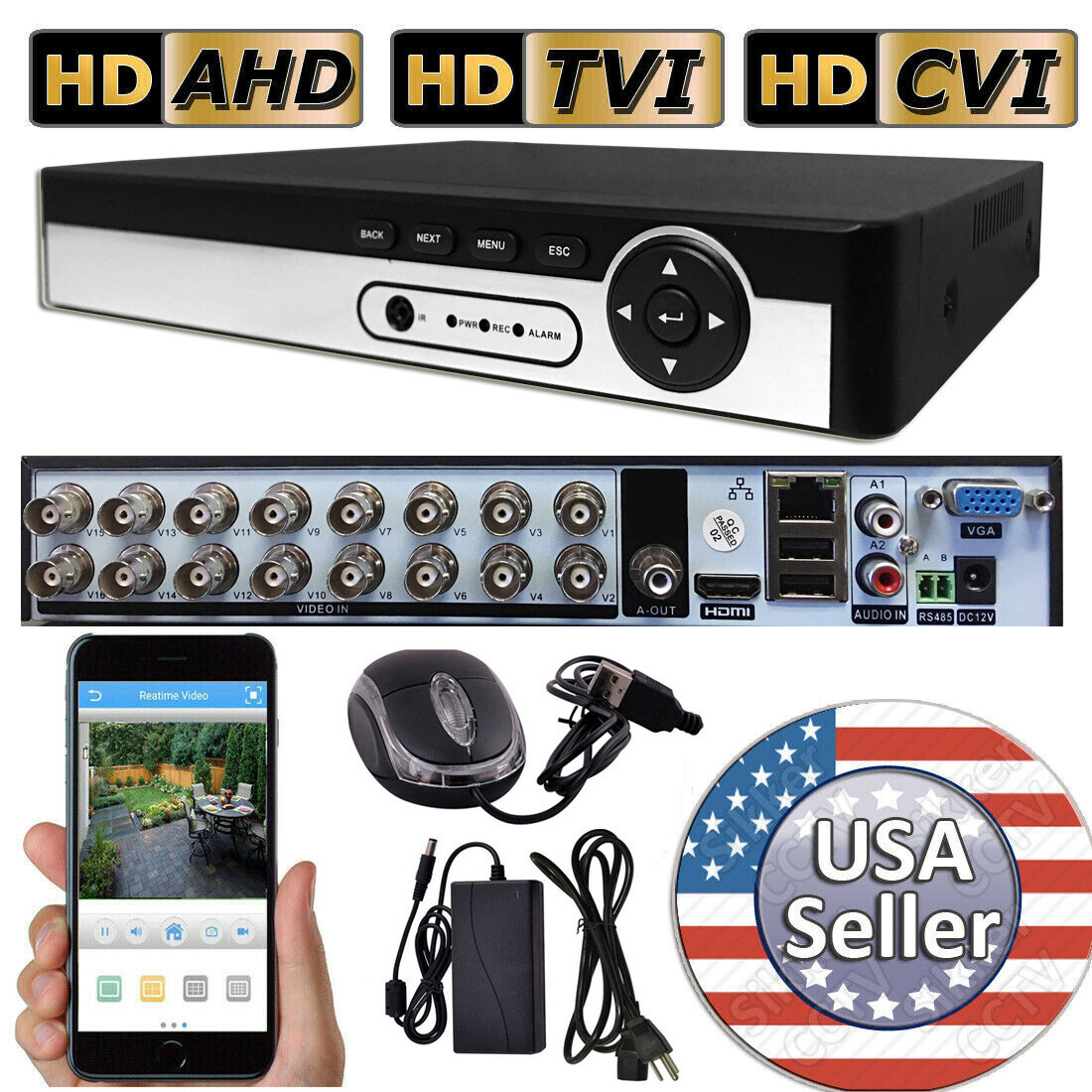 Sikker 4 8 16 32 channel DVR security camera recorder Support Lorex 1080P lot