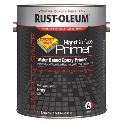RUST-OLEUM 313973 Hard Surface Primer,Gray,3.75 qt,Box 426J31