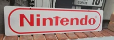 Nintendo aluminum display sign  6" x 24"