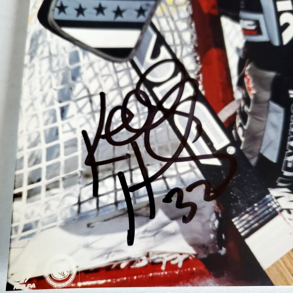 复古曲棍球亲笔签名:Kelly Hrudey 洛杉矶国王队 HK#127B — 第 2/2 张图片