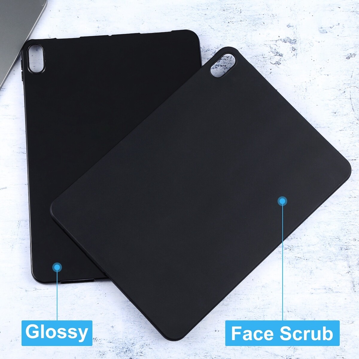 Für Apple iPad Mini 6 2021 Schwarz Tablet Tasche Hülle TPU Cover Silikon dünn 