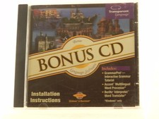 Transparent Language Bonus CD Installation Sealed CD, 1998